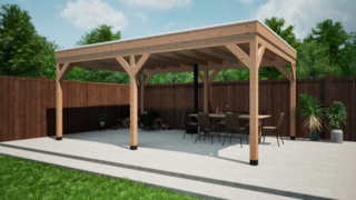 Douglas overkapping Verando, , 400*600cm